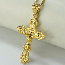 Crucifix Charm Pendant Necklace