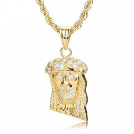 Jesus Head Pendant Necklace
