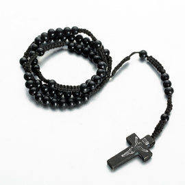 Hand-woven Rosary Necklace