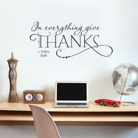 Everything Give Thanks Wall Decal