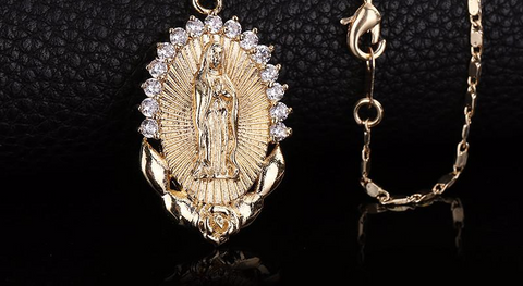 Our Lady of Guadalupe Pendant Necklace