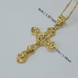 Crucifix Charm Pendant Necklace