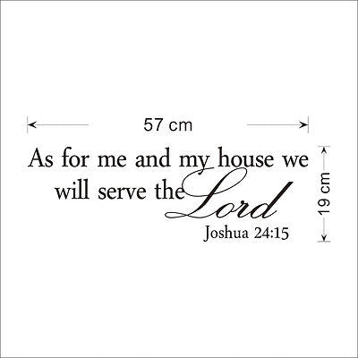 We Will Serve the Lord Wall Art Sticker