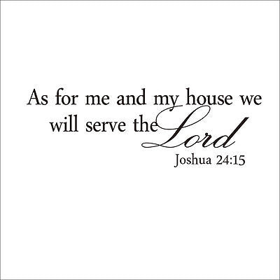 We Will Serve the Lord Wall Art Sticker