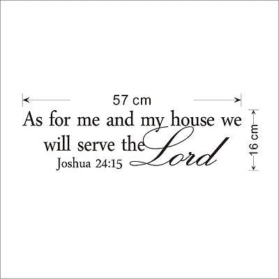 We Will Serve the Lord Wall Art Sticker