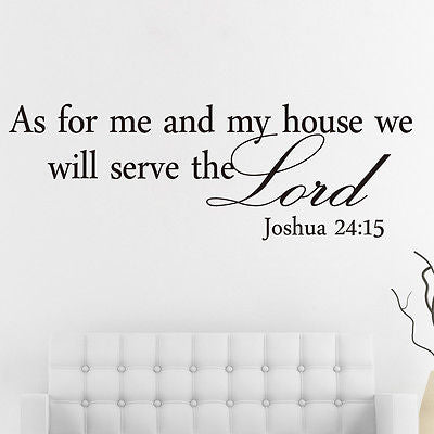 We Will Serve the Lord Wall Art Sticker