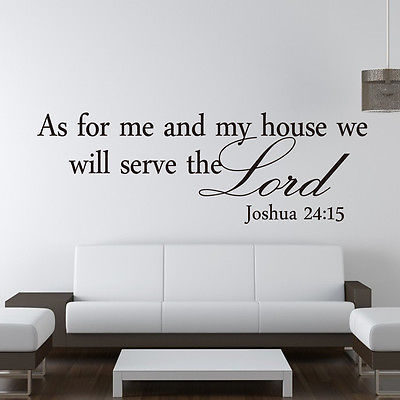 We Will Serve the Lord Wall Art Sticker