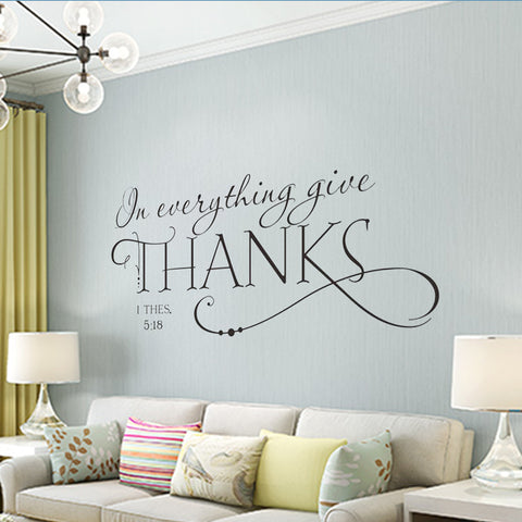 Everything Give Thanks Wall Decal