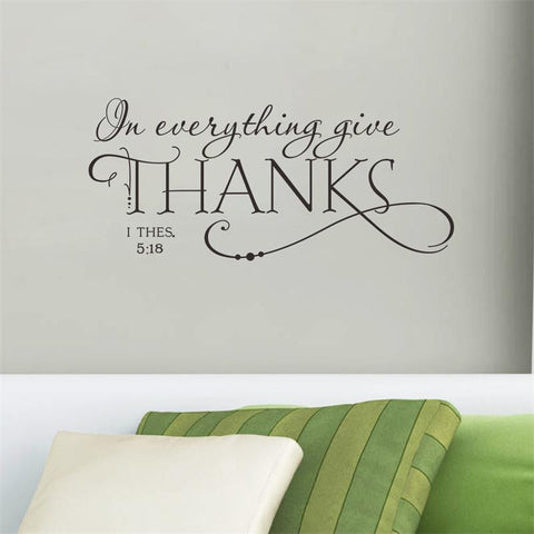 Everything Give Thanks Wall Decal