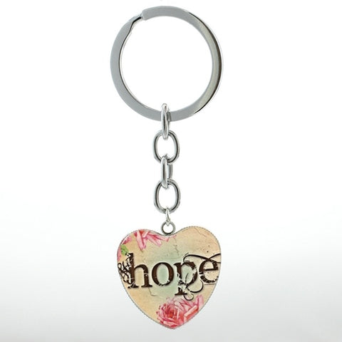 Hope of Heart Pendant Keychain
